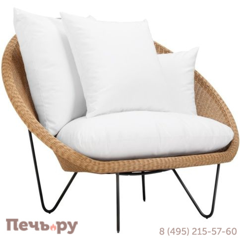 Кресло лаунж плетеное с подушками Janus et Cie Gigi II JNS/776-36-111/M-C-CUS фото