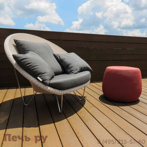 Кресло лаунж плетеное с подушками Janus et Cie Gigi II JNS/776-36-111/V-C-CUS фото 2