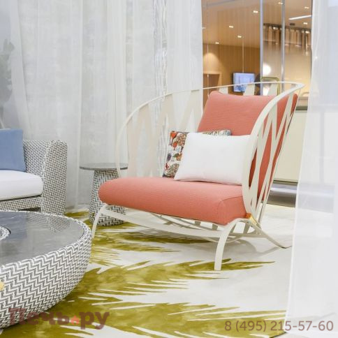 Кресло металлическое с подушками DFN Sunrise фото 4