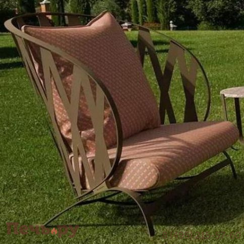 Кресло металлическое с подушками DFN Sunrise фото