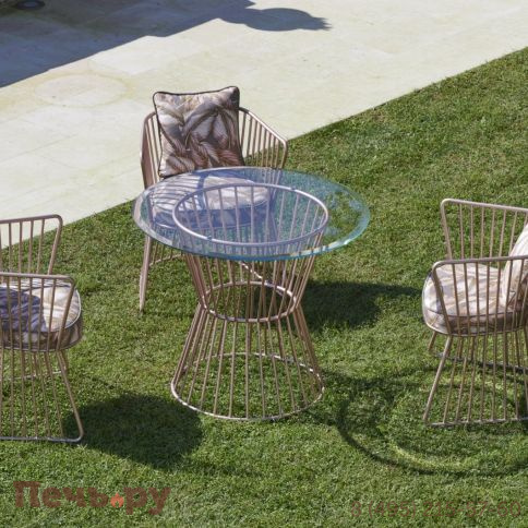 Кресло металлическое с подушками DFN Yucca фото 3