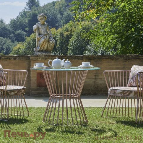 Кресло металлическое с подушками DFN Yucca фото 5