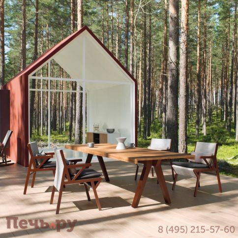 Кресло металлическое с подушкой Kettal Vieques фото 2