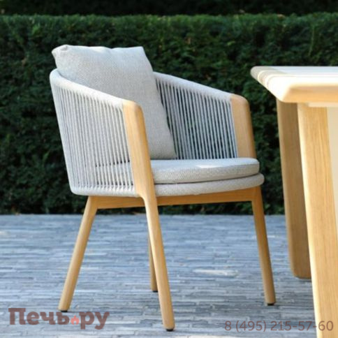 Кресло обеденное Brafritid Avesta тик/алюминий фото 9