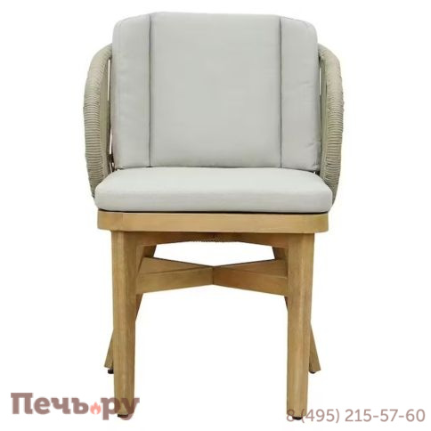 Кресло обеденное деревянное с подушками Tagliamento Mali фото 4