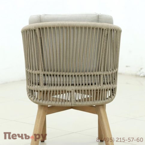 Кресло обеденное деревянное с подушками Tagliamento Mali фото 5