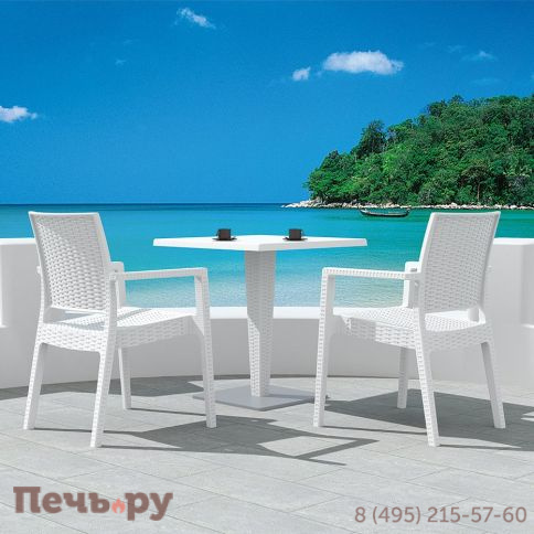 Кресло пластиковое плетеное Siesta Contract Ibiza 234/810-3204 фото 2