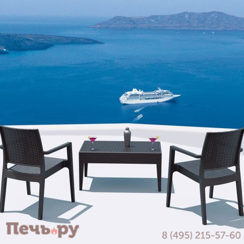 Кресло пластиковое плетеное Siesta Contract Ibiza 234/810-3211 фото 4