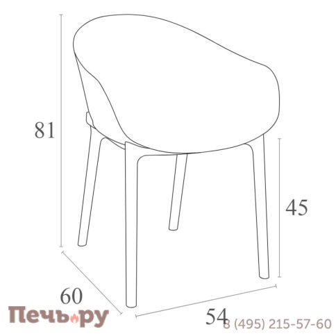 Кресло пластиковое Siesta Contract Sky 234/102-9305 фото 7