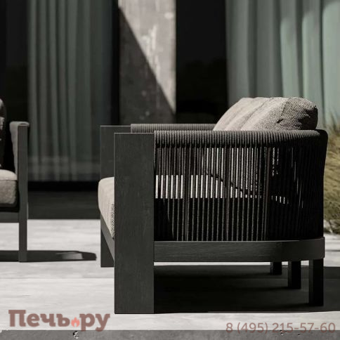 Кресло плетеное мягкое Snoc Ralph Nightfall фото 2