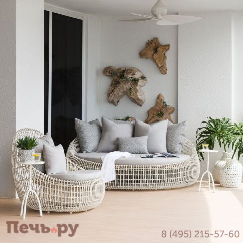 Кресло плетеное с подушками Janus et Cie Vino фото 3