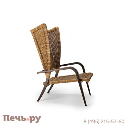 Кресло плетеное с подушкой Exteta Poltrona Bergere 1939 фото 3