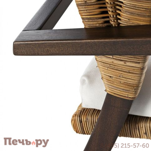 Кресло плетеное с подушкой Exteta Poltrona Bergere 1939 фото 5