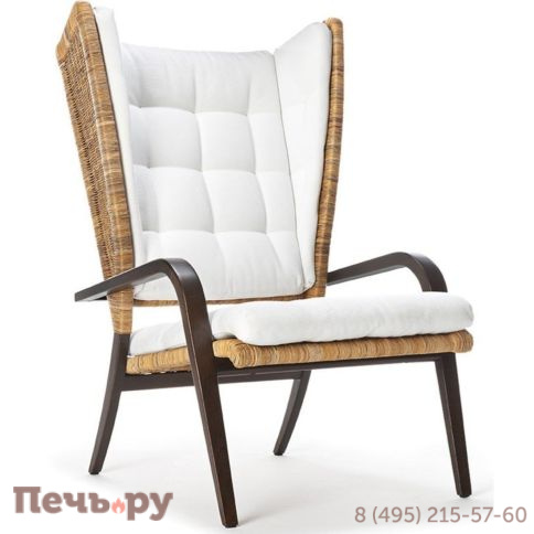 Кресло плетеное с подушкой Exteta Poltrona Bergere 1939 фото
