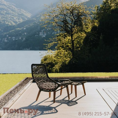 Кресло плетеное с подушкой Kettal Maia фото 2