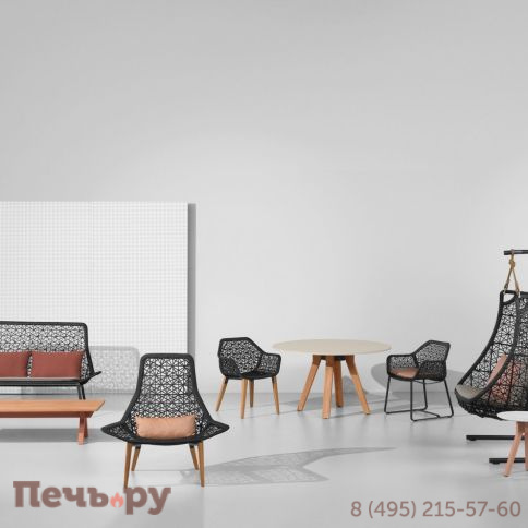 Кресло плетеное с подушкой Kettal Maia фото 3