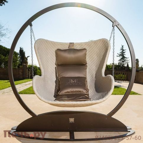 Кресло подвесное плетеное с подушками DFN Aldebaran фото