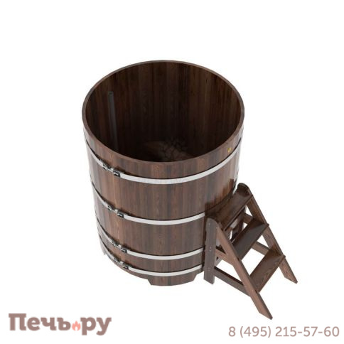 Купель BentWood круглая из лиственницы, d=1.17 м,  толщина стенок - 2,8 см фото 14
