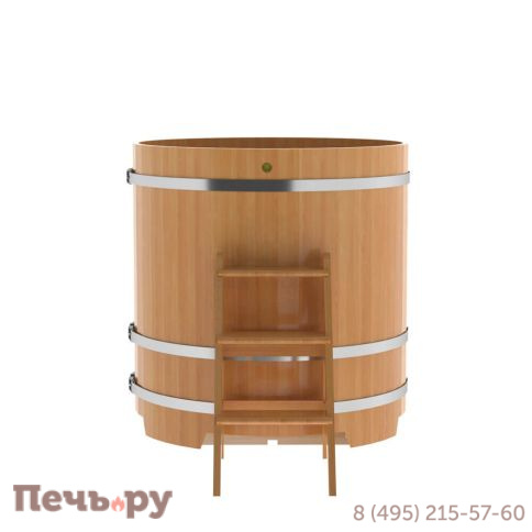 Купель BentWood круглая из лиственницы, d=1.17 м,  толщина стенок - 2,8 см фото 9