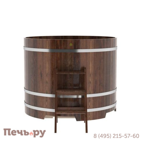 Купель BentWood круглая из лиственницы, d=1.5 м,  толщина стенок - 2,8 см фото 11