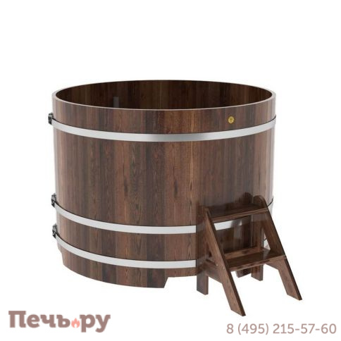 Купель BentWood круглая из лиственницы, d=1.5 м,  толщина стенок - 2,8 см фото 3
