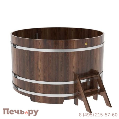 Купель BentWood круглая из лиственницы, d=1.8 м,  толщина стенок - 2,8 см фото 3