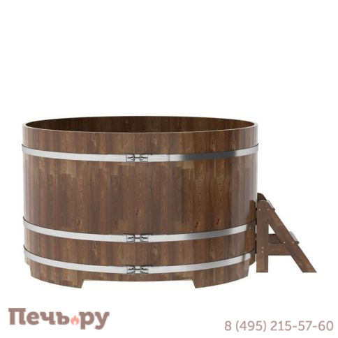 Купель BentWood круглая из сращенных ламелей лиственницы, d=1.8 м,  толщина стенок - 2,8 см фото 15