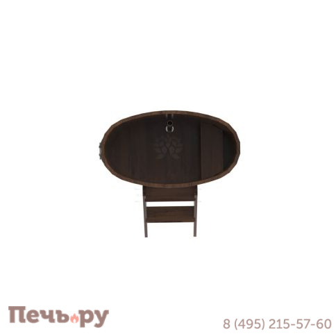 Купель BentWood овальная из дуба, 0,59Х1,06,  толщина стенок - 2,6 см фото 13