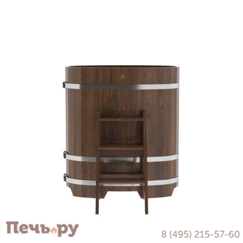 Купель BentWood овальная из дуба, 0,59Х1,06,  толщина стенок - 2,6 см фото 8
