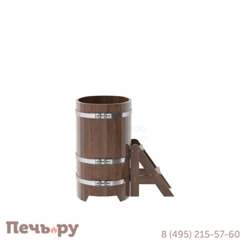Купель BentWood овальная из дуба, 0,59Х1,06,  толщина стенок - 2,6 см фото 9