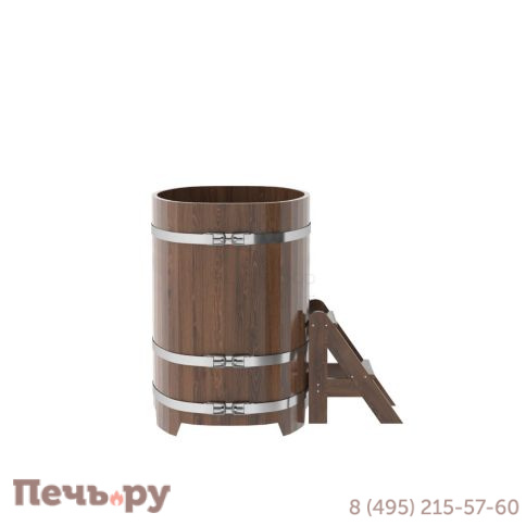 Купель BentWood овальная из дуба, 0,76Х1,16,  толщина стенок - 2,6 см фото 10