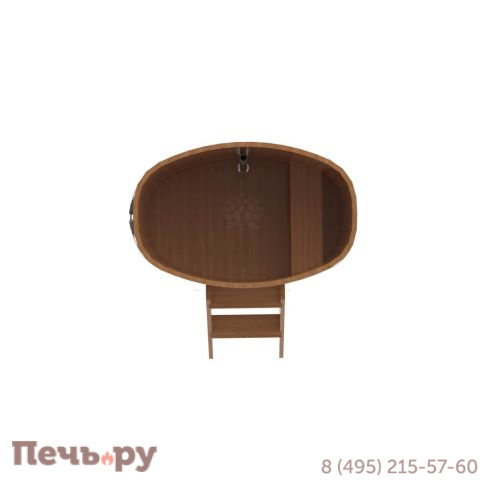 Купель BentWood овальная из дуба, 0,76Х1,16,  толщина стенок - 2,6 см фото 7