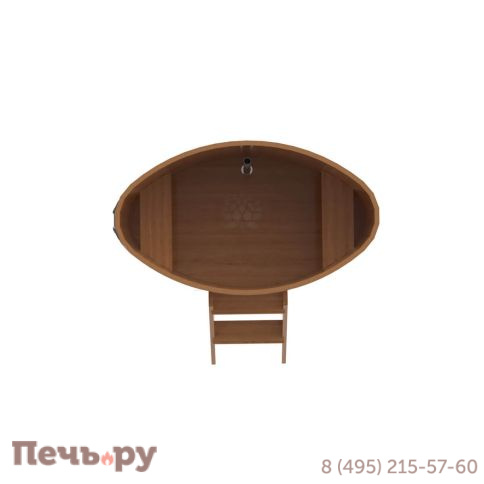 Купель BentWood овальная из дуба, 0,80Х1,42,  толщина стенок - 2,6 см фото 15