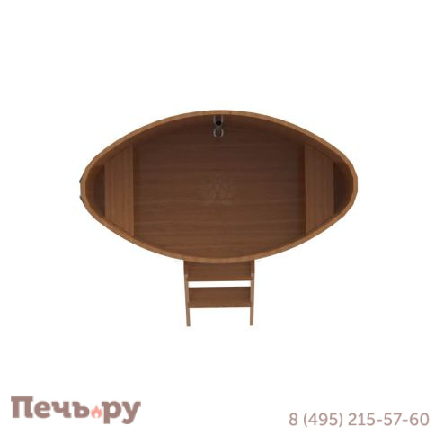 Купель BentWood овальная из дуба,0,92Х1,66,  толщина стенок - 2,6 см фото 13