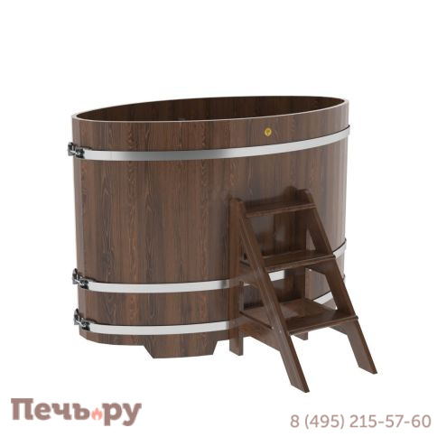 Купель BentWood овальная из дуба,0,92Х1,66,  толщина стенок - 2,6 см фото 4