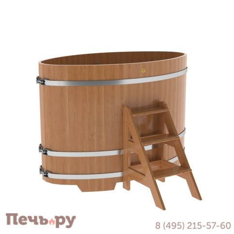 Купель BentWood овальная из дуба,0,92Х1,66,  толщина стенок - 2,6 см фото 7