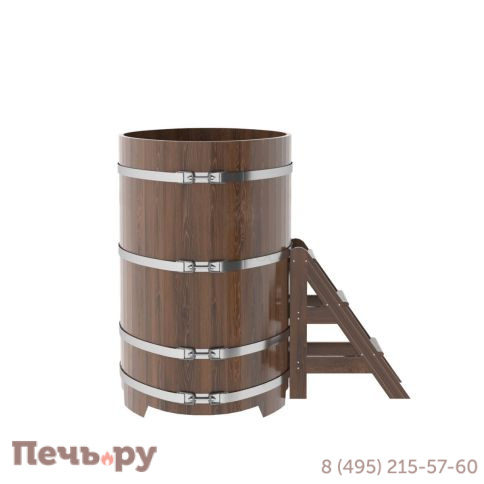 Купель BentWood овальная из дуба,0,92Х1,66,  толщина стенок - 2,6 см фото 9