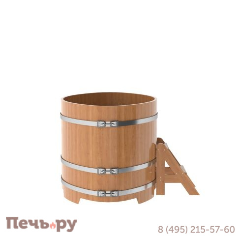 Купель BentWood овальная из дуба,1,02Х1,68,  толщина стенок - 2,6 см фото 11