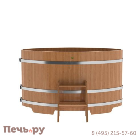 Купель BentWood овальная из дуба,1,02Х1,68,  толщина стенок - 2,6 см фото 12