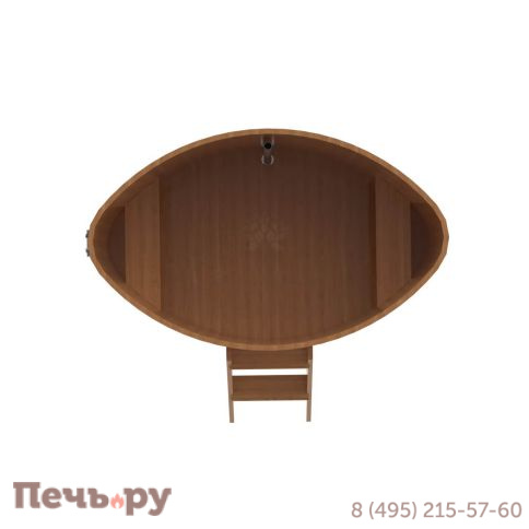 Купель BentWood овальная из дуба,1,08Х1,75,  толщина стенок - 2,6 см фото 12