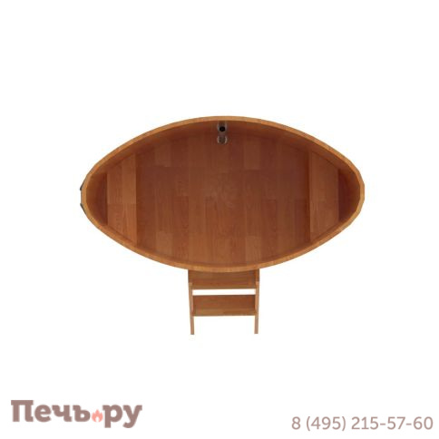 Купель BentWood овальная из сращенных ламелей лиственницы,0,92Х1,66,  толщина стенок - 2,8 см фото 13
