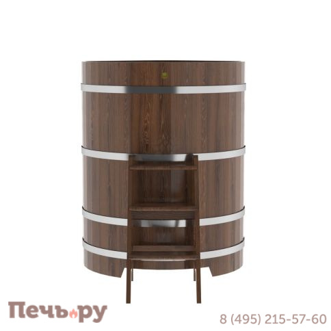 Купель BentWood угловая из дуба, 1,03Х1,03,  толщина стенок - 2,6 см фото 11