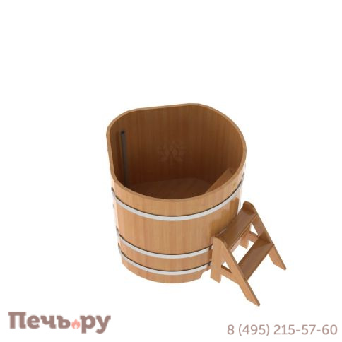 Купель BentWood угловая из лиственницы, 1,03Х1,03,  толщина стенок - 2,8 см фото 11