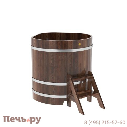 Купель BentWood угловая из лиственницы, 1,03Х1,03,  толщина стенок - 2,8 см фото 3
