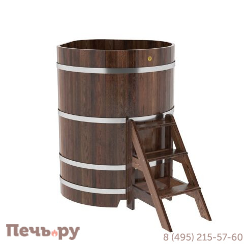 Купель BentWood угловая из лиственницы, 1,03Х1,03,  толщина стенок - 2,8 см фото 8
