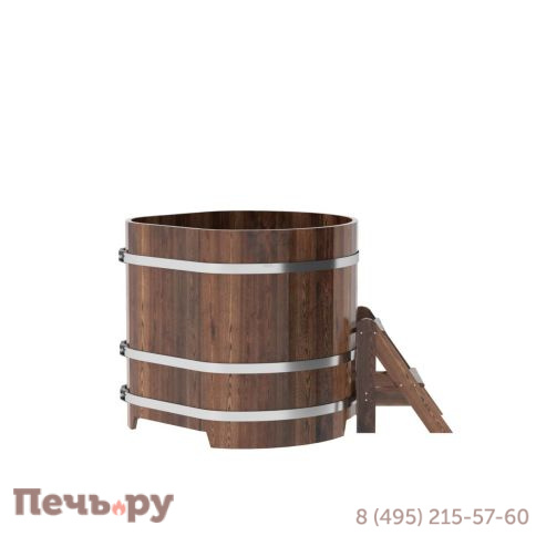 Купель BentWood угловая из лиственницы, 1,03Х1,03,  толщина стенок - 2,8 см фото 9
