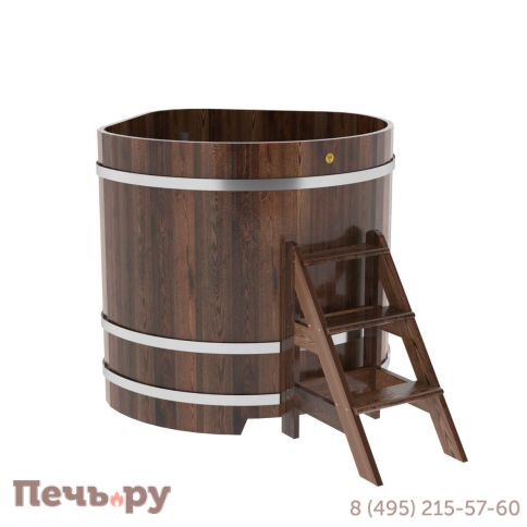 Купель BentWood угловая из лиственницы, 1,19Х1,19,  толщина стенок - 2,8 см фото 4