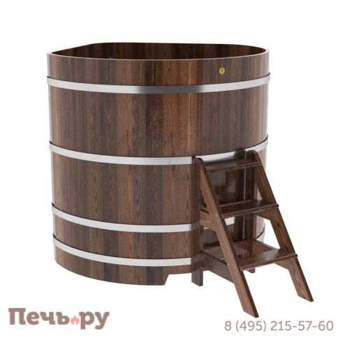 Купель BentWood угловая из лиственницы, 1,37Х1,37,  толщина стенок - 2,8 см фото 5