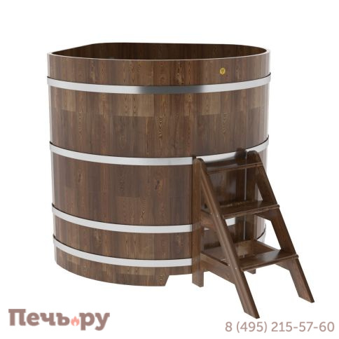 Купель BentWood угловая из сращенных ламелей лиственницы, 1,37Х1,37,  толщина стенок - 2,8 см фото 5