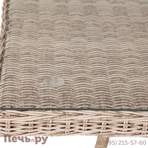 Латте 4SiS плетеный стол из искусственного ротанга 160х90см, цвет бежевый фото 10